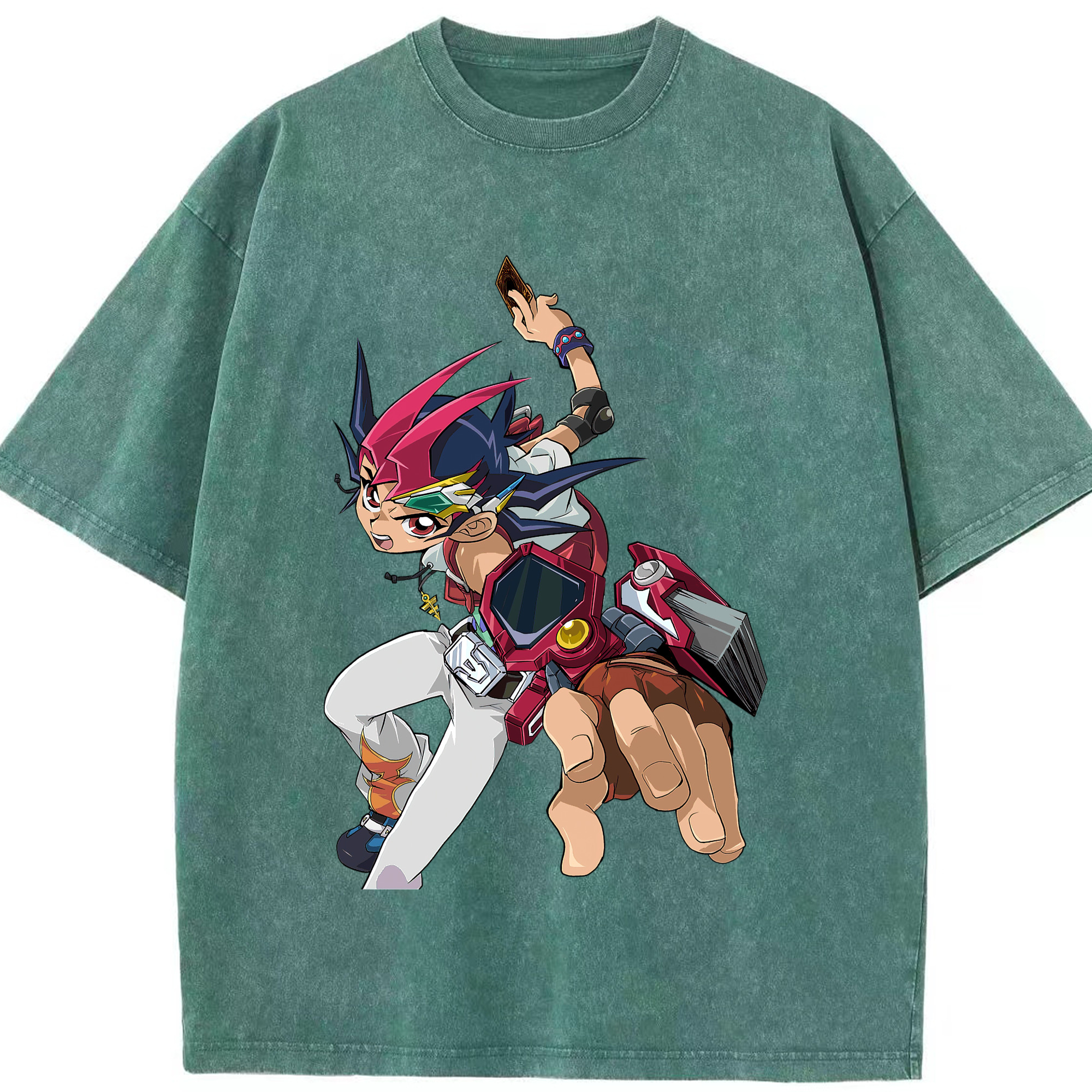 （画像用） 遊☆戯☆王 Yu-Gi-Oh! 綿100% ヴィンテージ風 半袖Tシャツ（フロントプリント）